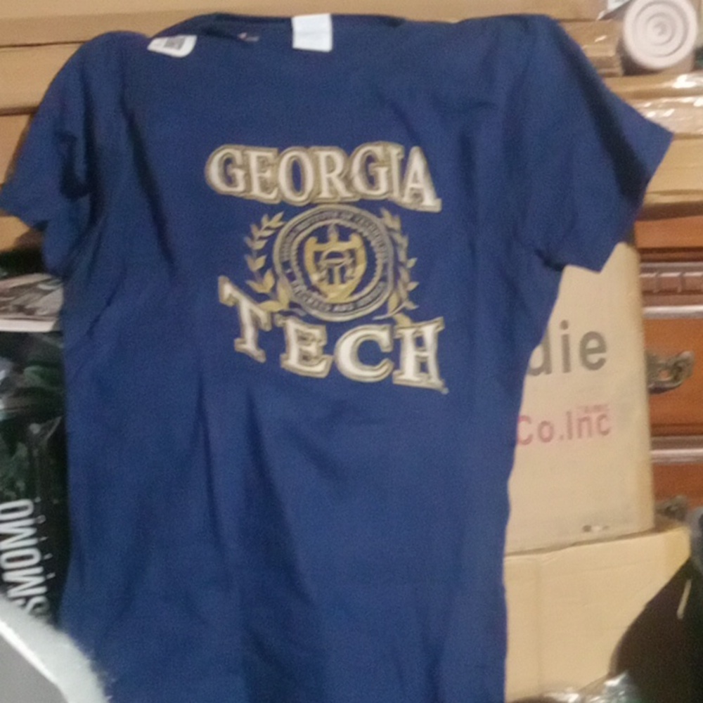 Womans large Georgia tech navy tshirt